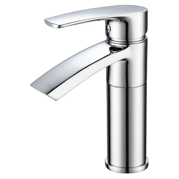Ariana 7" Single Hole Single Handle 360 Degree Swivel Spout Bathroom Sink Faucet, Polished Chrome