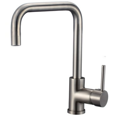 Eisen Home Lago Single Hole Single Handle Kitchen Faucet Brushed Nickel Nickel Finish