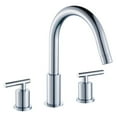thumbnail image 1 of Eisen Home Noa Widespread 3-Hole Bathroom Sink Faucet with Lever Handles Polished Chrome Polished, 1 of 3