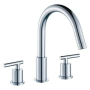 Eisen Home Noa Widespread 3-Hole Bathroom Sink Faucet with Lever Handles Polished Chrome Polished