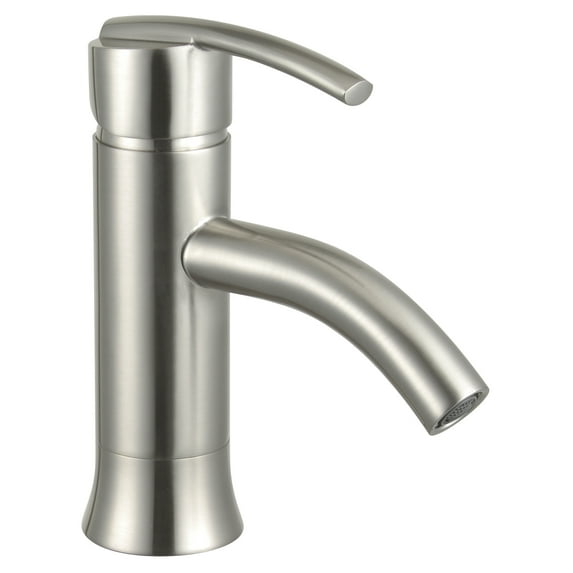 Waverly 7" Single Hole Single Handle Modern Bathroom Faucet Brushed Nickel