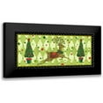 thumbnail image 1 of Eisner, Viv 14x8 Black Modern Framed Museum Art Print Titled - Harlequin Christmas Collection D, 1 of 5