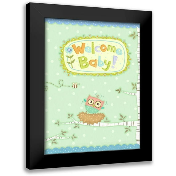 Eisner, Viv 15x18 Black Modern Framed Museum Art Print Titled - Baby Owl I