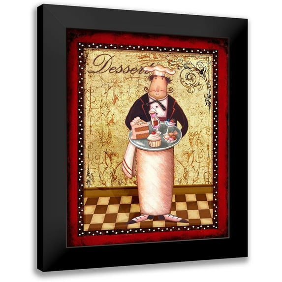 Eisner, Viv 15x18 Black Modern Framed Museum Art Print Titled - Chefs Bon Appetit II