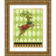 thumbnail image 1 of Eisner, Viv 15x18 Gold Ornate Wood Framed with Double Matting Museum Art Print Titled - Harlequin Christmas I, 1 of 4