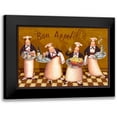 thumbnail image 1 of Eisner, Viv 18x13 Black Modern Framed Museum Art Print Titled - Chefs Bon Appetit, 1 of 5