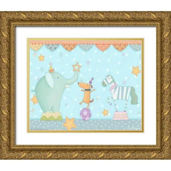 Eisner, Viv 18x15 Gold Ornate Wood Framed with Double Matting Museum Art Print Titled - Big Top