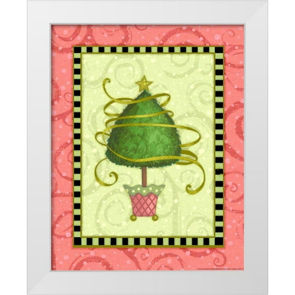 Eisner, Viv 20x24 White Modern Wood Framed Museum Art Print Titled - Holiday Tree 3