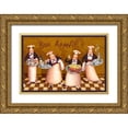 thumbnail image 1 of Eisner, Viv 24x17 Gold Ornate Wood Framed with Double Matting Museum Art Print Titled - Chefs Bon Appetit, 1 of 4