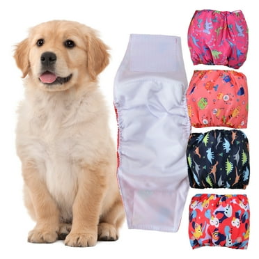 Eisoary Dog Diapers Pet Sanitary Pant,Fast Absorption Leak-Proof Comfortable Washable Male Dog Belly Band Diapers for Incontinence Puppy Training
