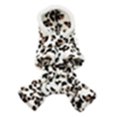thumbnail image 1 of Eisoary Dog Hoodie Hooded Flannel Winter Warm Leopard Printed Pet Puppy Clothes Jumpsuit Pajamas Outwear for Home, 1 of 10