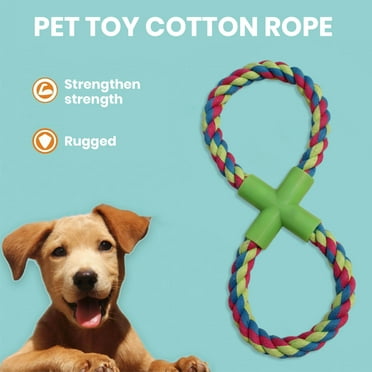 Eisoary Dog Rope Toy for Aggressive Chewers Interactive Tug of War Dog Toy Dog Grinding Teeth Toy Tough Dog Chew Toy for Medium Large Dog Breeds Multicolor