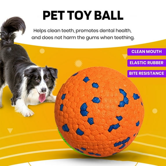 Eisoary Dog Toy Balls Interactive Dog Tennis Ball Indestructible Fetch Toys for Aggressive Chewers Durable Chew Toys Water Toy Outdoor Fun Pet Toy Balls Yellow 2.5inch