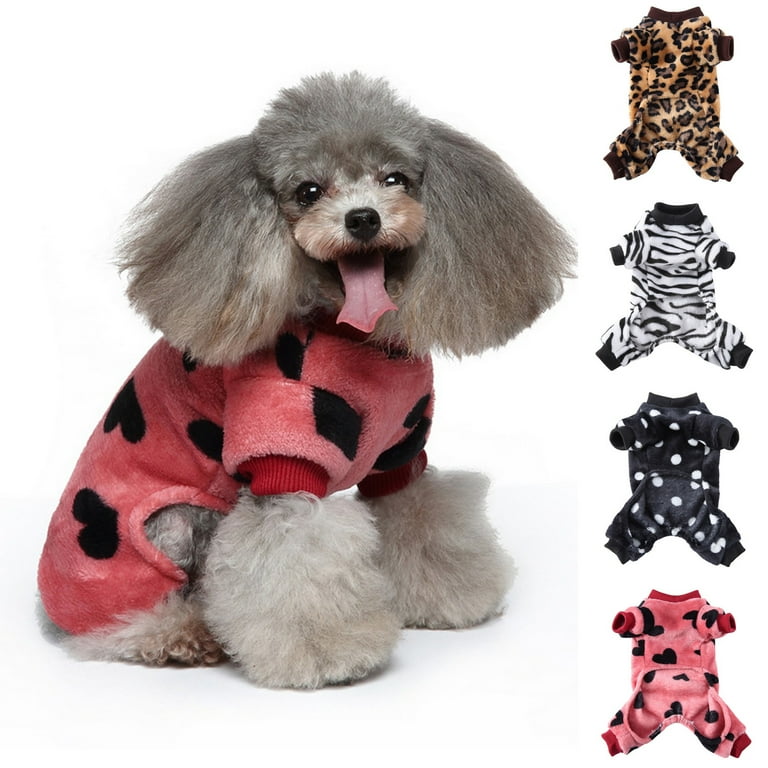 Plush print pet clothes Plush print pet clothes