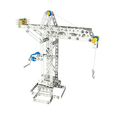 Eitech Crane and Windmill Construction Set and Educational Toy - Intro to Engineering and STEM Learning, Steel (10005-C05)