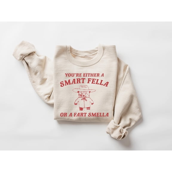 You're Either a Smart Fella or a Fart Smella Shirt Retro Cartoon T Shirt, Weird T Shirt, T Shirt, Trash Panda T Shirt, Unisex Y2k Shirt Sweatshirt All Size S-5XL