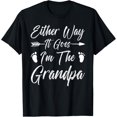 thumbnail image 1 of Either Way It Goes I'm The Grandpa Pregnancy Gender Reveal T-Shirt, 1 of 5