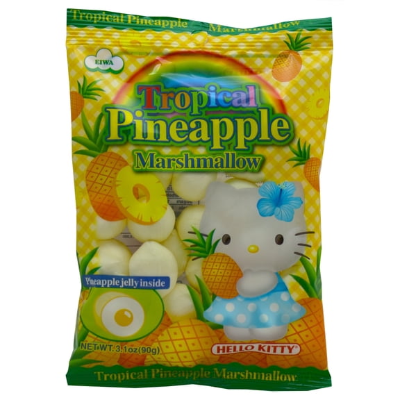 Eiwa Hello Kitty Marshmallows Pineapple 3.1 Oz - Pack Of 12