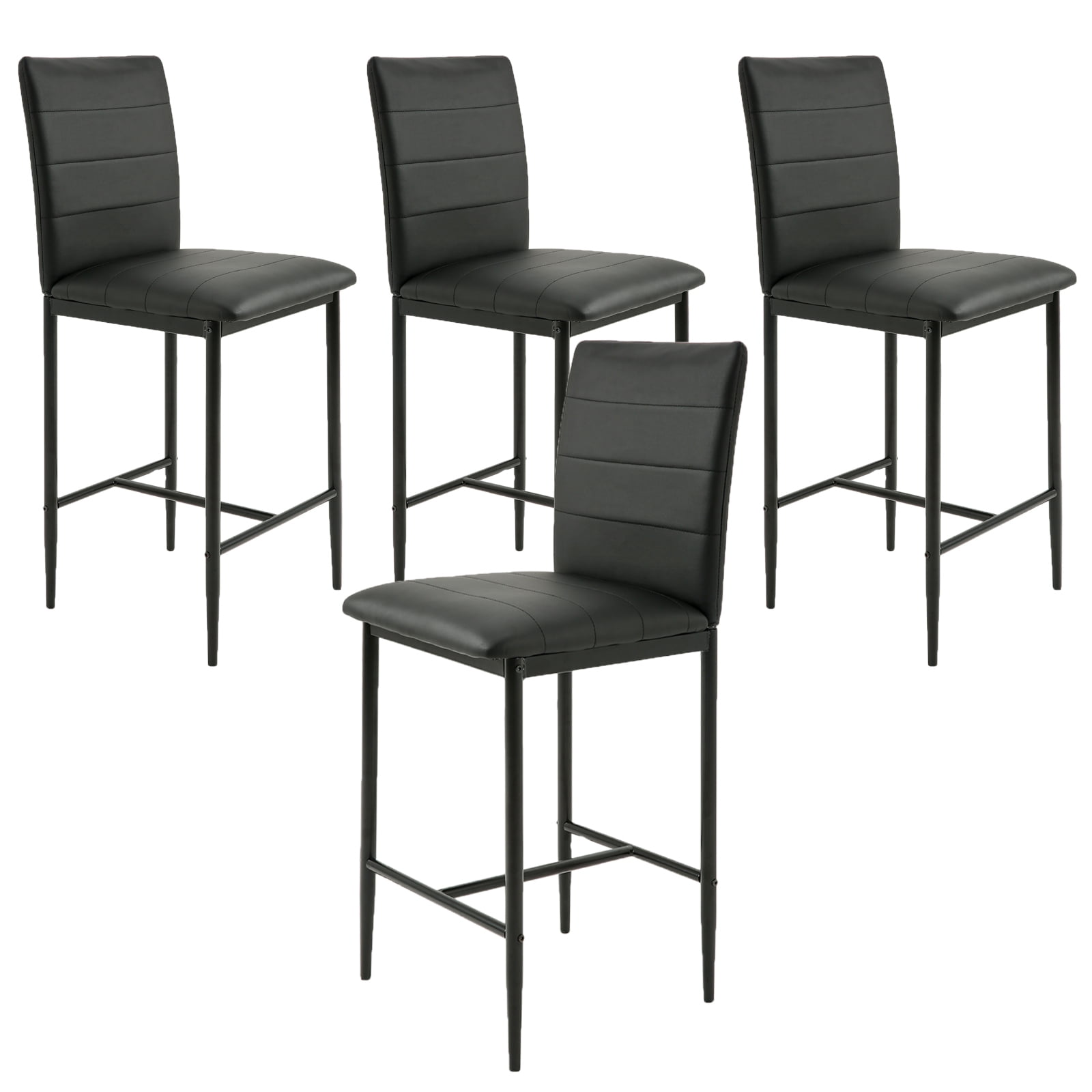 Walmart leather 2024 bar stools