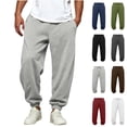 thumbnail image 1 of Eiyaclvo Baggy Sweatpant Men Casual Elastic Waist Cinch Bottom Sweat Pant Running Athletic Gym Elastic Bottom Joggers with Pockets, 1 of 5