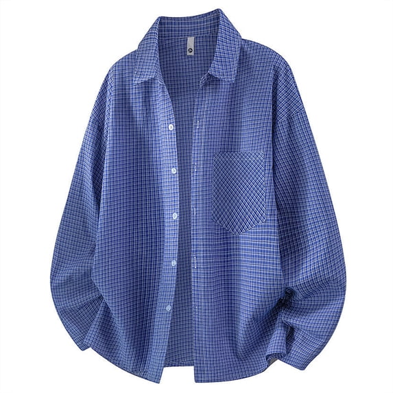 Eiyaclvo Mens Casual Button Down Shirts Long Sleeve Fall Shirt Business Work Shirts