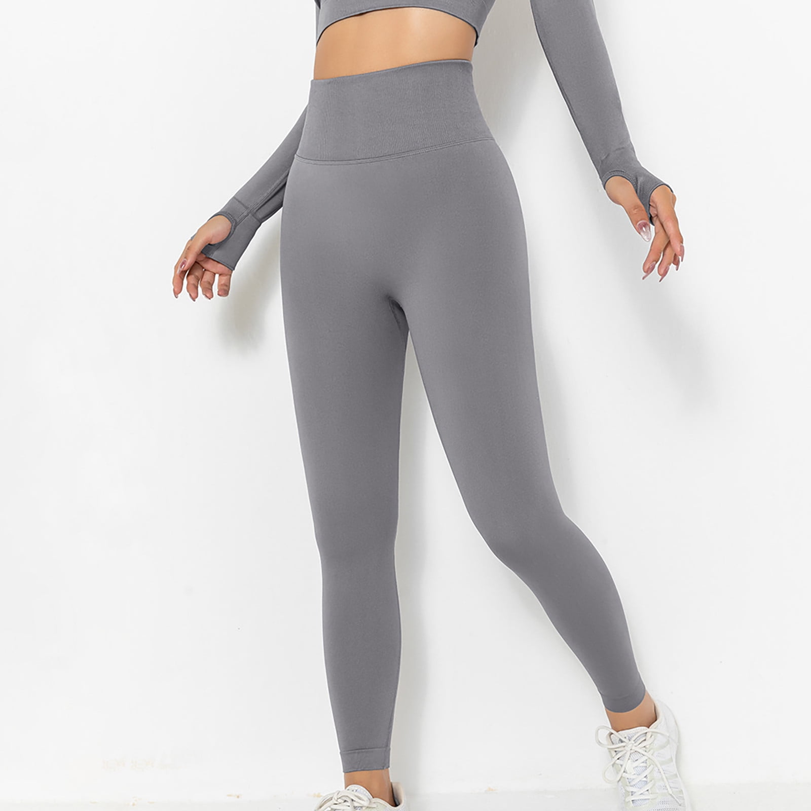 HeyNuts Yoga Pro Leggings – High Waisted Soft Workout Pants For Women (Graphite Grey)