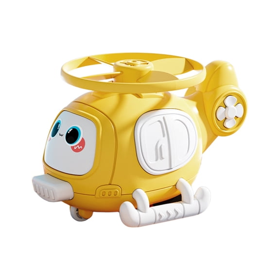 Ejection Dragonfly Flying Toy with Collision Action, Inertia Powered Helicopter Toy for Outdoor Play, Flying Disc Game (4x2x2 inch)