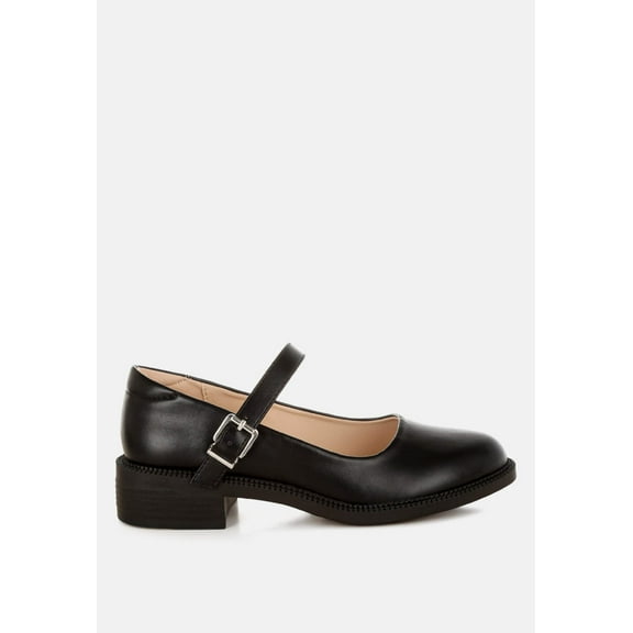 Ejeta Faux Leather Mary Jane Shoes