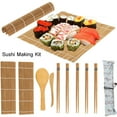 thumbnail image 1 of Ejoyous 13Pcs/set Bamboo Sushi Making Kit Family Office Party Homemade Sushi Gadget For Food Lovers, Sushi Tool, 1 of 8