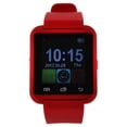 thumbnail image 1 of Ek-A2 Montre Connectee Red Silicone Strap Smart Watch Watch For Unisex 1 Pc, 1 of 1