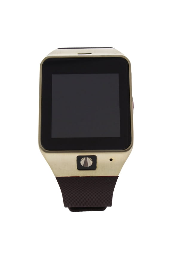 Ek-D3 Montre Connectee Gold/brown Silicone Strap Smart Watch Watch For Unisex 1 Pc