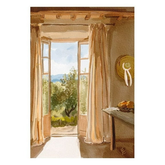 Ekaterina Zagorska - Somewhere I Want To Be Print Wall Art, Modern Wall Decor For Living Room Bedroom, 8x12 UNFRAMED