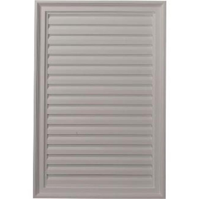 Eken A Millwork 24 in. W x 36 in. Architectural Vertical Gable Vent ...