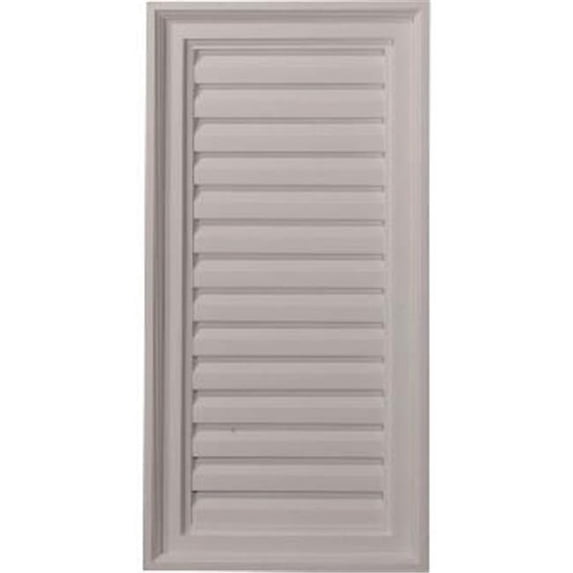 Eken A Millwork Architectural Vertical Gable Vent Louver - Decorative - 15 in. W x 30 in. H
