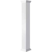 Ekena Millwork 06"W x 04'H Craftsman Classic Square Non-Tapered, Smooth Column, Crown Capital & Crown Base