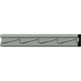 thumbnail image 1 of Ekena Millwork 1 1/2"H x 3/8"P x 94 1/2"L, (2 1/8" Repeat), Ribbon Chair Rail (8-Pack), 1 of 6