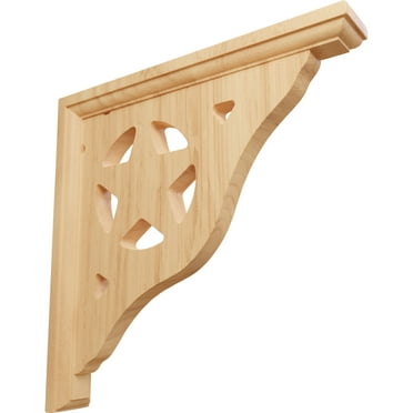 Ekena Millwork 1 1/2"W x 10"D x 10"H Austin Bracket, Red Oak