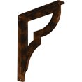 thumbnail image 1 of Ekena Millwork 1 1/2"W x 10"D x 12"H Bradford Wrought Iron Bracket, (Single center brace), Antiqued Bronze, 1 of 10