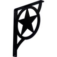 thumbnail image 1 of Ekena Millwork 1 1/2"W x 12"D x 15"H Austin Wrought Iron Bracket, (Single center brace) (6-Pack), 1 of 5