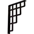 thumbnail image 1 of Ekena Millwork 1 1/2"W x 12"D x 15"H Diane Wrought Iron Bracket, (Single center brace) (6-Pack), 1 of 4