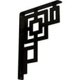 thumbnail image 1 of Ekena Millwork 1 1/2"W x 12"D x 15"H Eris Wrought Iron Bracket, (Single center brace) (4-Pack), 1 of 4