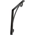 thumbnail image 1 of Ekena Millwork 1 1/2"W x 12"D x 15"H Legacy Wrought Iron Bracket, (Single center brace), Antiqued Pewter, 1 of 8