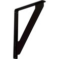 thumbnail image 1 of Ekena Millwork 1 1/2"W x 12"D x 15"H Traditional Wrought Iron Bracket, (Single center brace) (2-Pack), 1 of 5