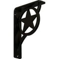 thumbnail image 1 of Ekena Millwork 1 1/2"W x 5 1/2"D x 8"H Austin Wrought Iron Bracket, (Single center brace) (4-Pack), 1 of 5