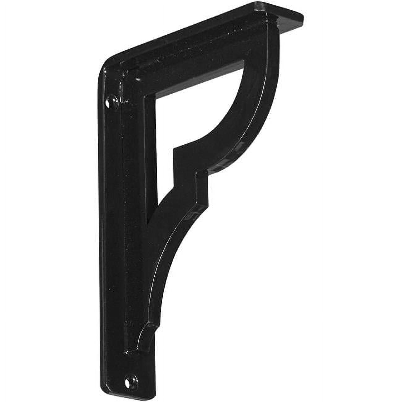 Bradford Black Powder Coated Wrought Iron Countertop Bracket