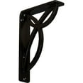 thumbnail image 1 of Ekena Millwork 1 1/2"W x 5 1/2"D x 8"H Versailles Wrought Iron Bracket, (Single center brace) (2-Pack), 1 of 4