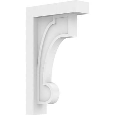 Ekena Millwork 1 1/2"W x 5"D x 8 3/8"H Standard Alma Architectural Grade PVC Corbel