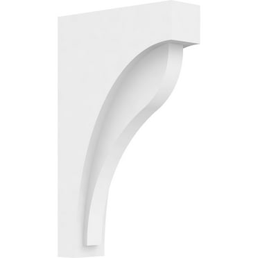 Ekena Millwork 1 1/2"W x 5"D x 8 3/8"H Standard Helena Architectural Grade PVC Corbel