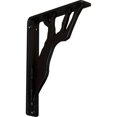 thumbnail image 1 of Ekena Millwork 1 1/2"W x 7 1/2"D x 10"H Damon Wrought Iron Bracket, (Single center brace) (6-Pack), 1 of 7