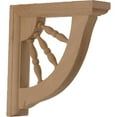 thumbnail image 1 of Ekena Millwork 1 1/2"W x 7"D x 7"H Andrea Wagon Wheel Bracket, Alder (4-Pack), 1 of 4